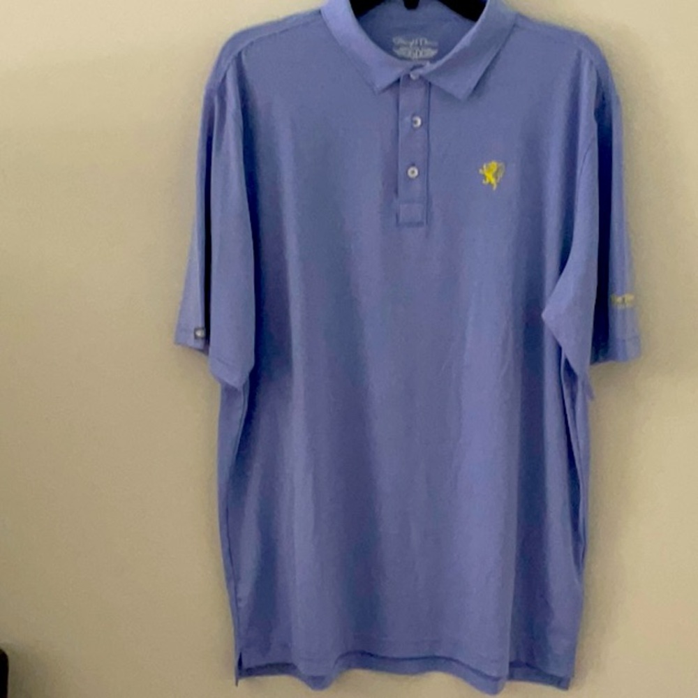Straight Down - light blue polo